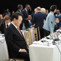 尹氏、米会議場で暴言　韓国報道、批判高まる