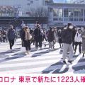 《速報》新型コロナ 東京都が新たに1223人感染確認 2日連続で1000人超