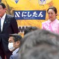 岸田文雄首相、渋谷ハチ公前で演説中に聴衆倒れる「できるだけ簡潔にまとめて…」　いくいな晃子氏を応援