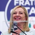 極右党首が勝利宣言　初の女性首相誕生へ―イタリア総選挙