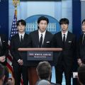 BTSがホワイトハウス訪問　アジア系標的の犯罪撲滅訴え