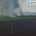 ロシア国防省の施設で大規模火災　ウクライナ国境近く
